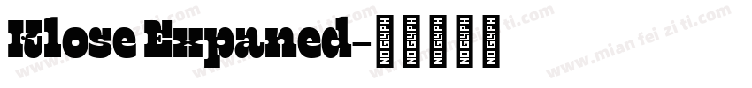 Klose Expaned字体转换
